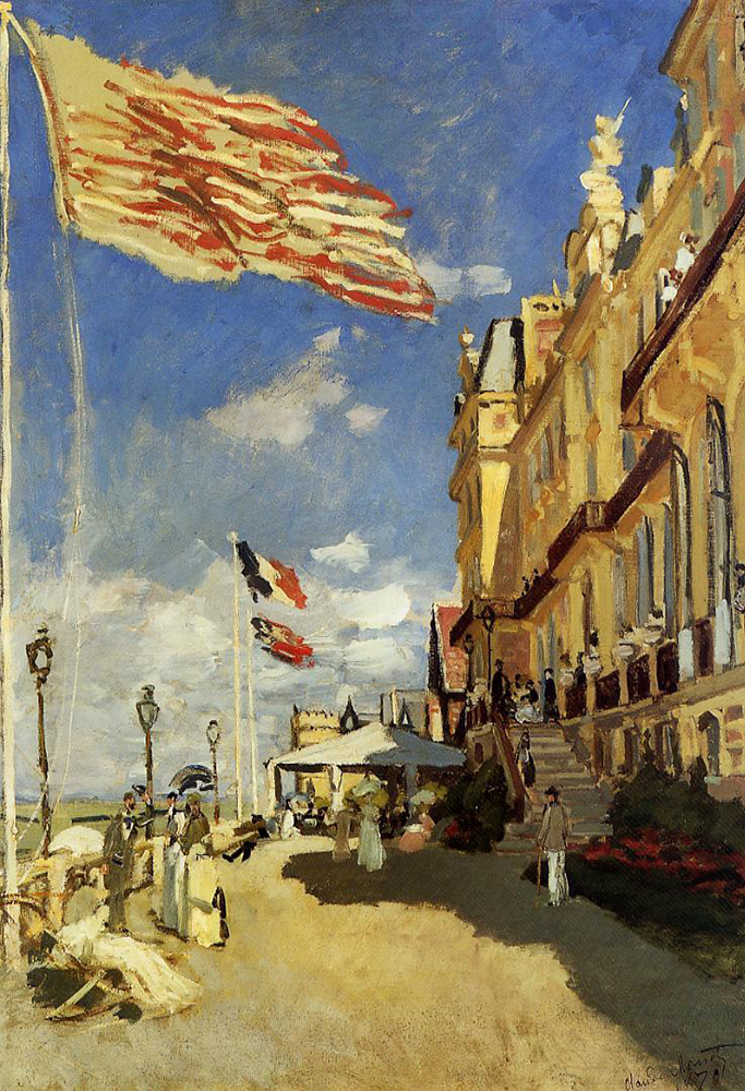 Claude Monet Hotel des Roches Noires, Trouville, 1870 oil painting reproduction