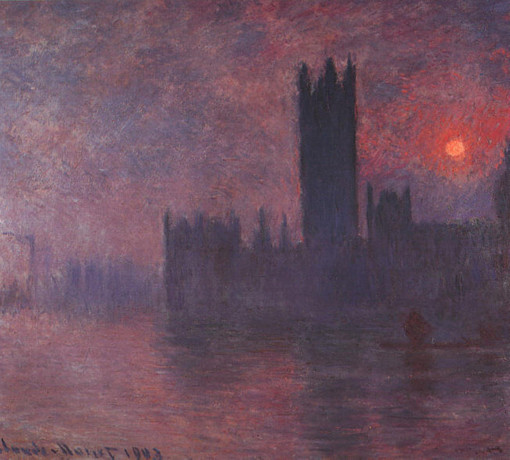 Claude Monet Houses of Parliament at Sunset, 1903 oil painting reproduction