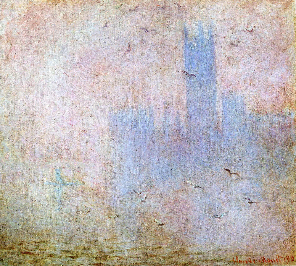 Claude Monet Houses of Parliament, Seagulls, 1904 oil painting reproduction