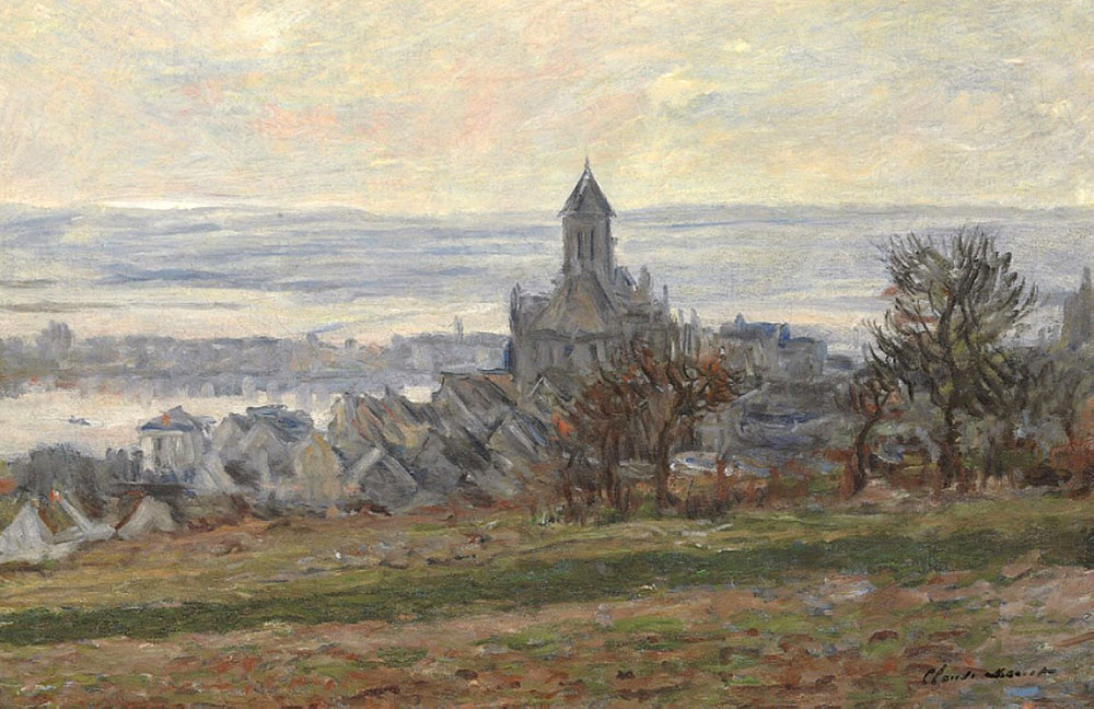 Claude Monet L'Eglise de Vetheuil, 1881 oil painting reproduction