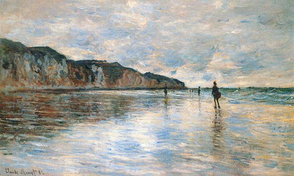 Claude Monet Low Tide at Pourville, 1882 oil painting reproduction