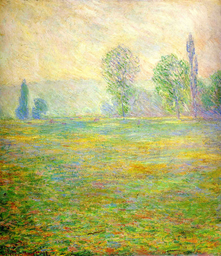 Claude Monet Meadows at Giverny, 1888 oil painting reproduction