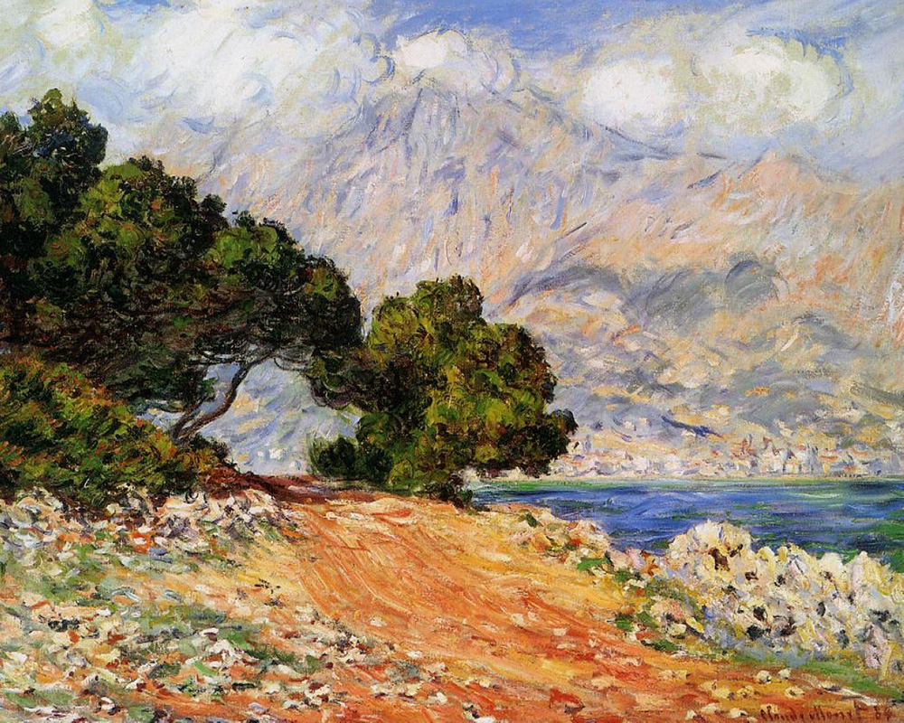 Claude Monet Meton Seen from Cap Martin, 1884 oil painting reproduction