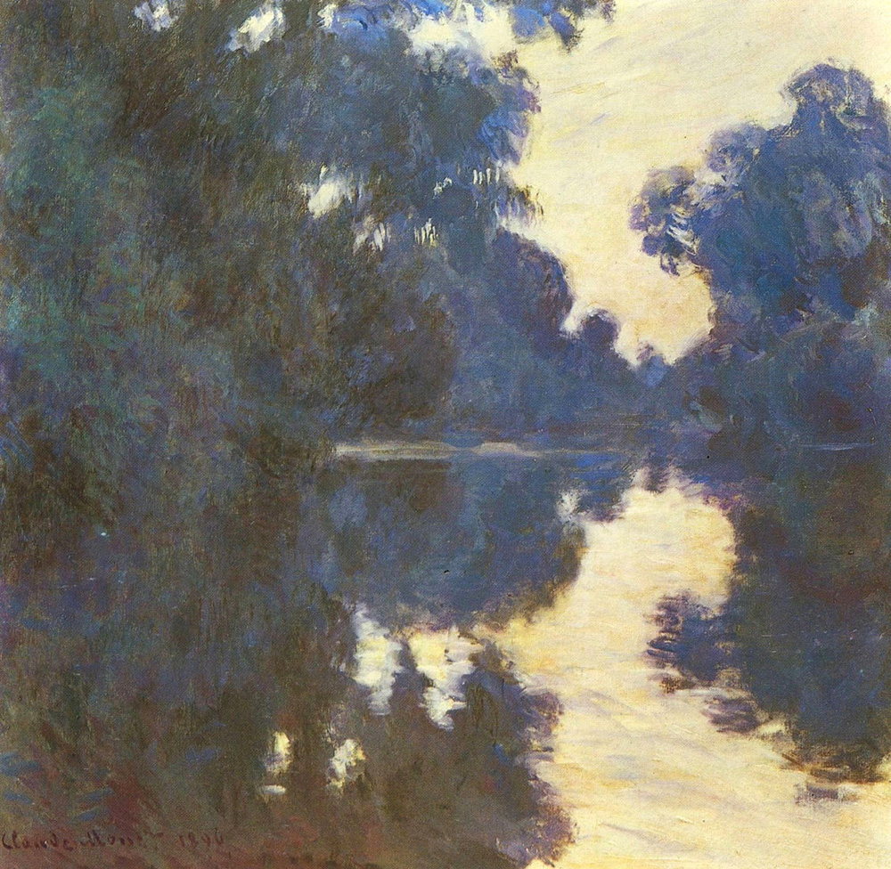 Claude Monet Morning on the Seine, 1896 oil painting reproduction