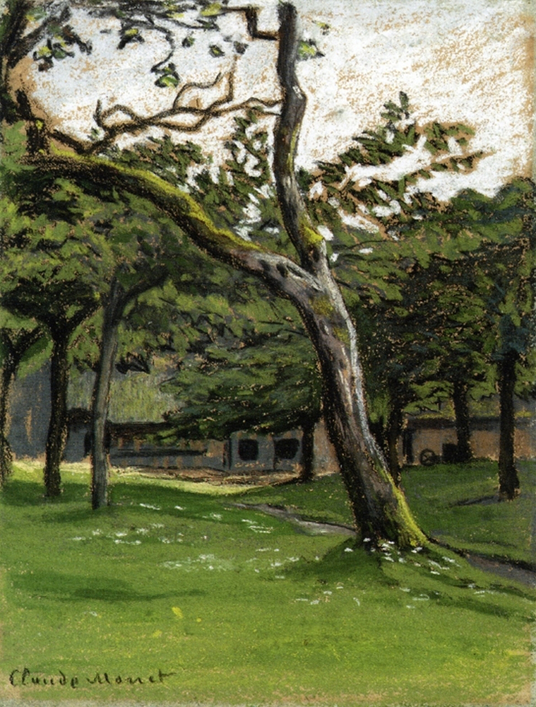 Claude Monet Norman Farm through the Trees oil painting reproduction