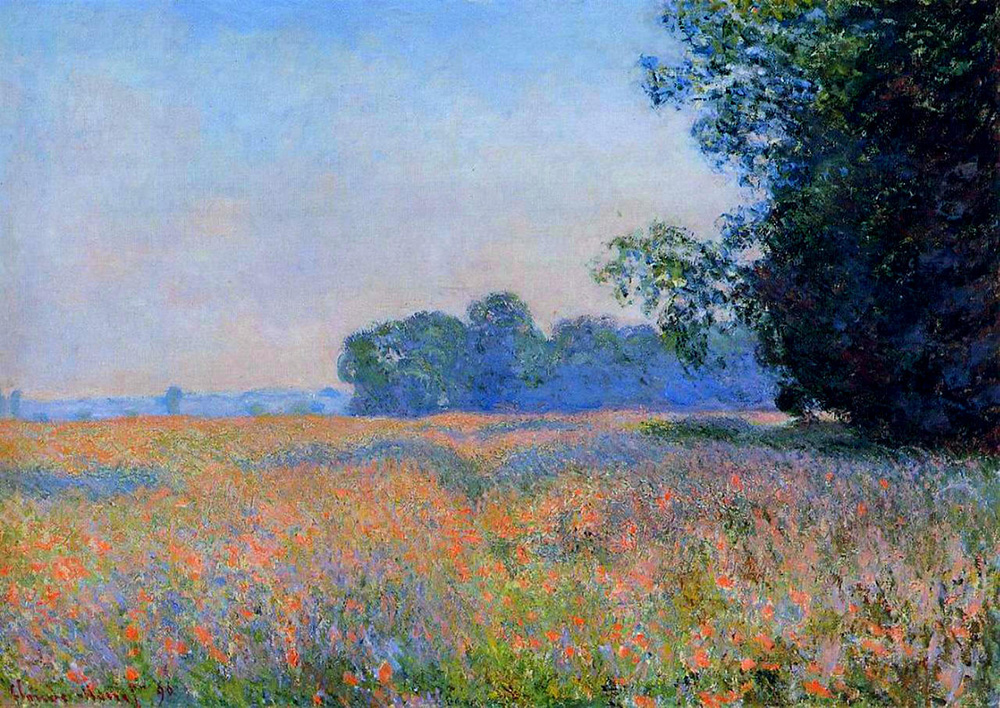 Claude Monet Oat Field, 1890 oil painting reproduction