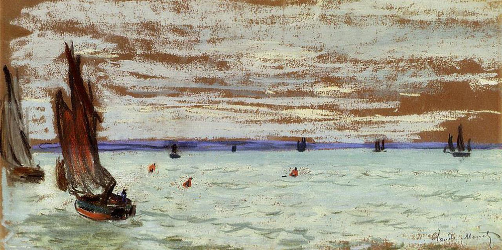 Claude Monet Open Sea, 1866 oil painting reproduction