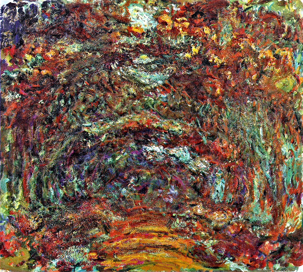 Claude Monet Path under the Rose Arches, Giverny, 1918-24 oil painting reproduction