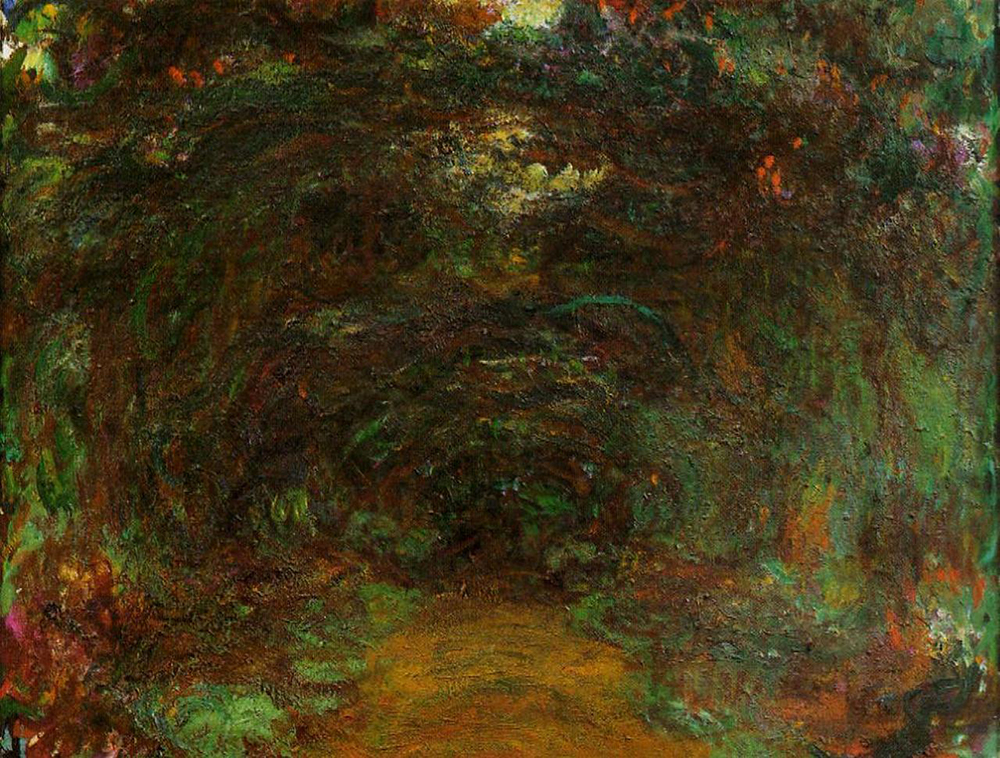 Claude Monet Path under the Rose Trellises, Giverny, 1920-22 oil painting reproduction