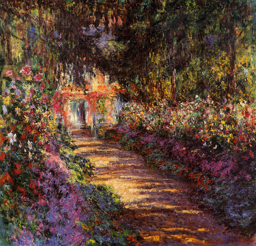 Claude Monet Pathway in Monet's Garden at Giverny 2, 1901-02 oil painting reproduction