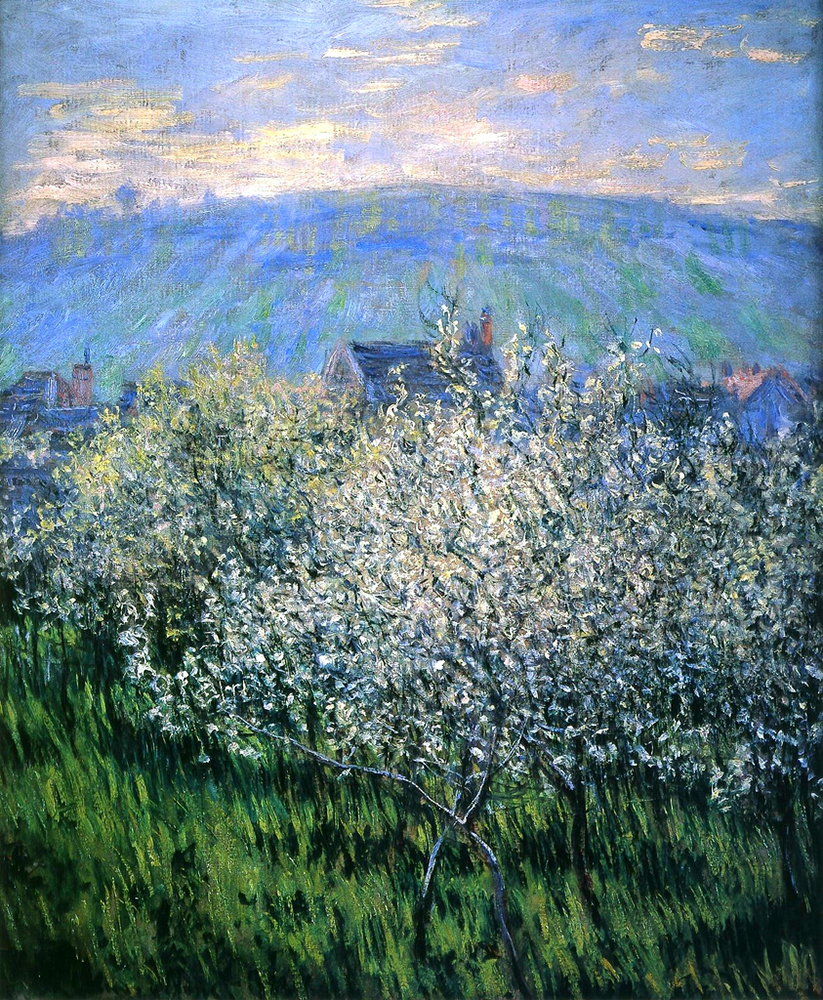 Claude Monet Plums Blossom, 1879 oil painting reproduction