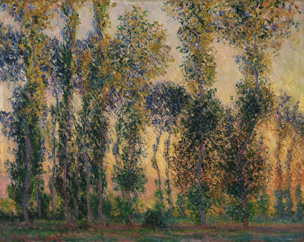 Claude Monet Poplars at Giverny, 1888 oil painting reproduction