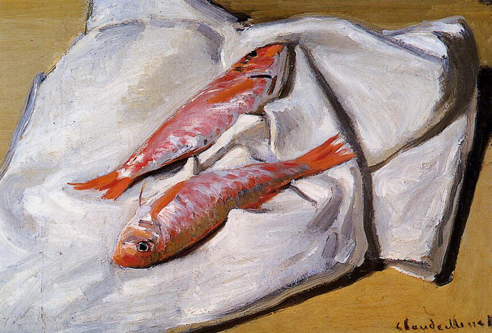 Claude Monet Red Mullets, 1869 oil painting reproduction