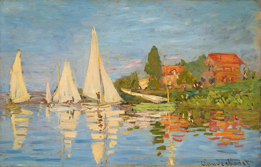 Claude Monet Regatta at Argenteuil, 1872 oil painting reproduction