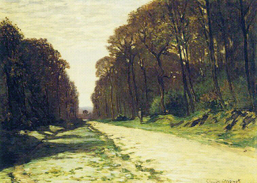 Claude Monet Road in a Forest Fontainebleau, 1864 oil painting reproduction