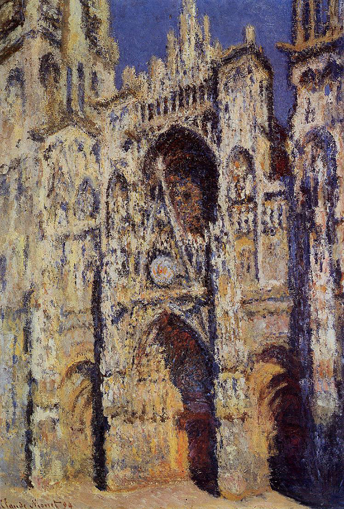 Claude Monet Rouen Cathedral, the Portal and the Tour d'Albane, Full Sunlight, 1894 oil painting reproduction