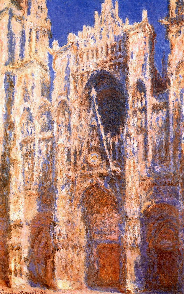 Claude Monet Rouen Cathedral, the Portal in the Sun, 1894 oil painting reproduction