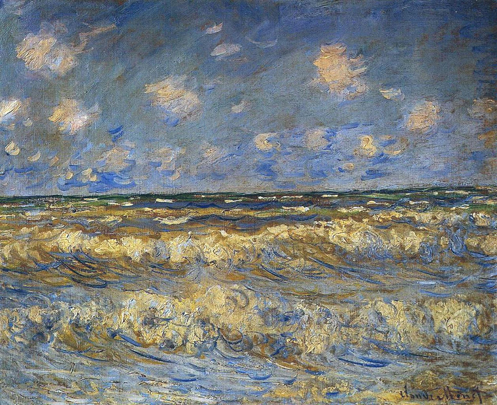 Claude Monet Rough Sea, 1881 oil painting reproduction