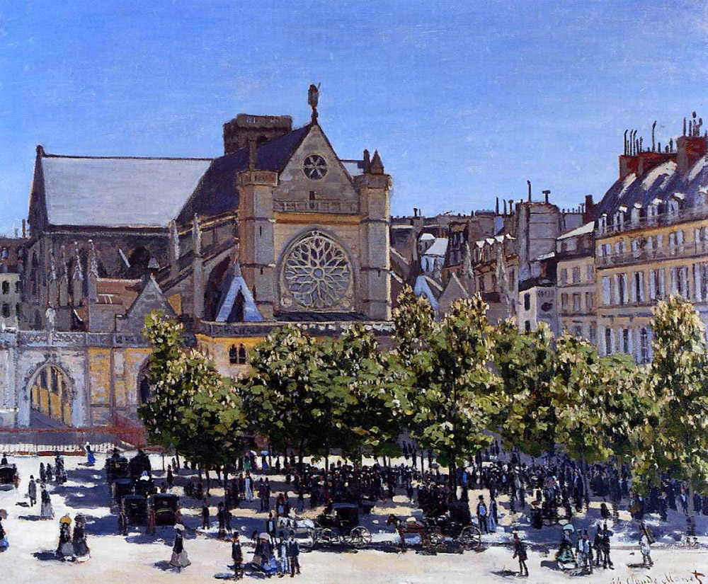 Claude Monet Saint Germain l'Auxerrois, 1867 oil painting reproduction