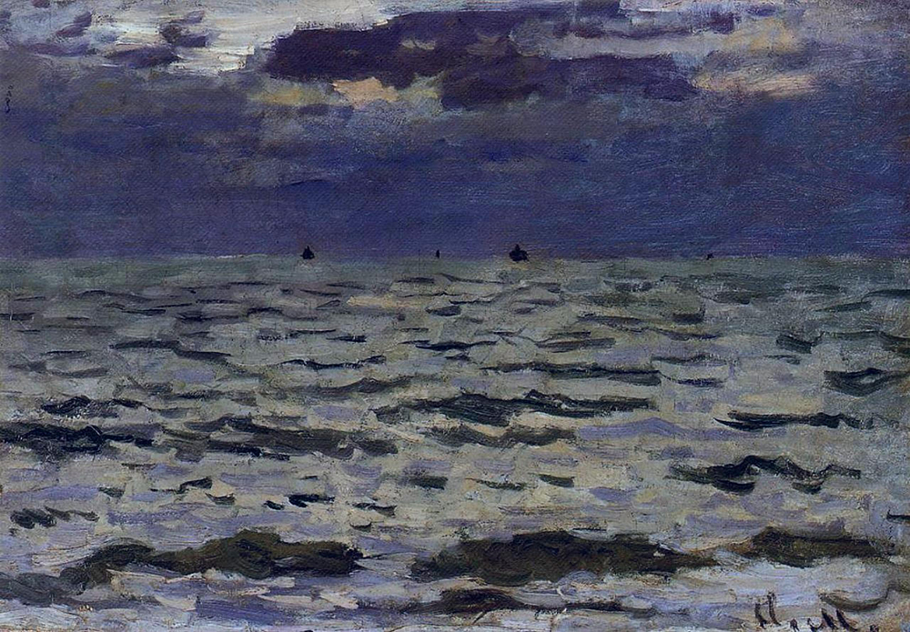 Claude Monet Seascape, 1866 oil painting reproduction