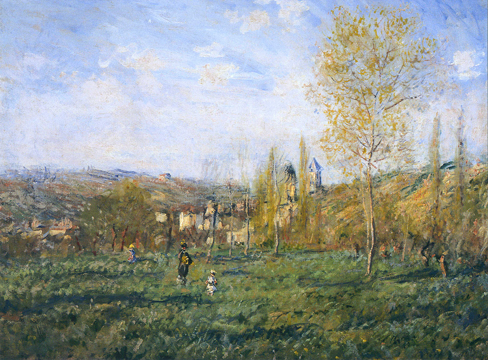 Claude Monet Springtime in Vetheuil, 1880 oil painting reproduction