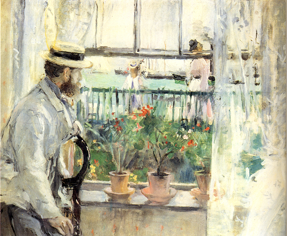 Berthe Morisot Eugene Manet in the Island of Wight oil painting reproduction