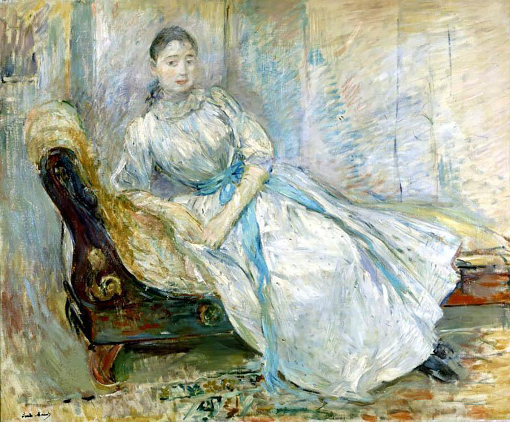 Berthe Morisot Madame Albine Sermicola in the Studio - 1889  oil painting reproduction