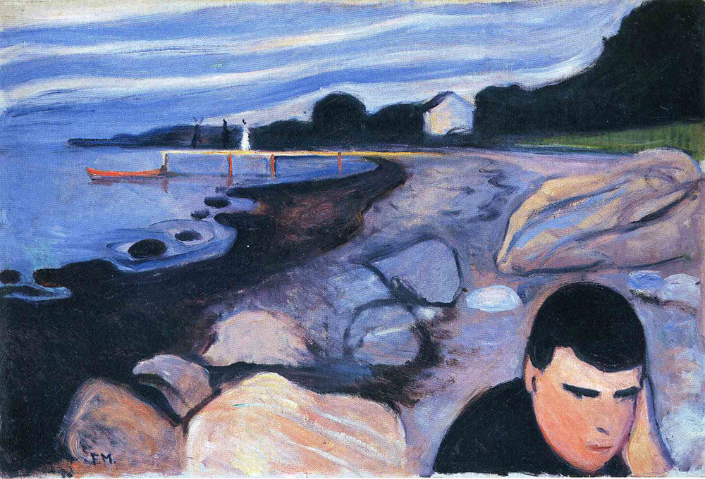 Edvard Munch Melancolia  oil painting reproduction