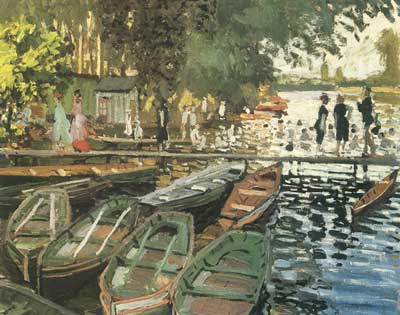 Claude Monet Bathers at La Grenouillere oil painting reproduction