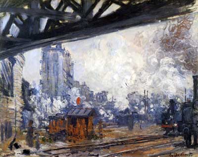 Claude Monet The Gare Saint-Lazare, Outside View oil painting reproduction