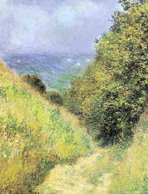 Claude Monet Chemin de la Cavee at Pourville oil painting reproduction