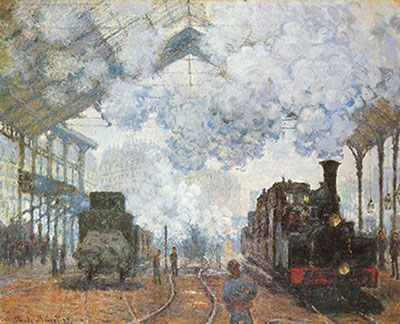 Claude Monet Gare Saint-Lazare oil painting reproduction