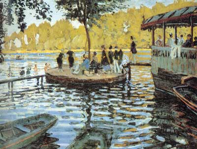 Claude Monet La Grenouillere oil painting reproduction