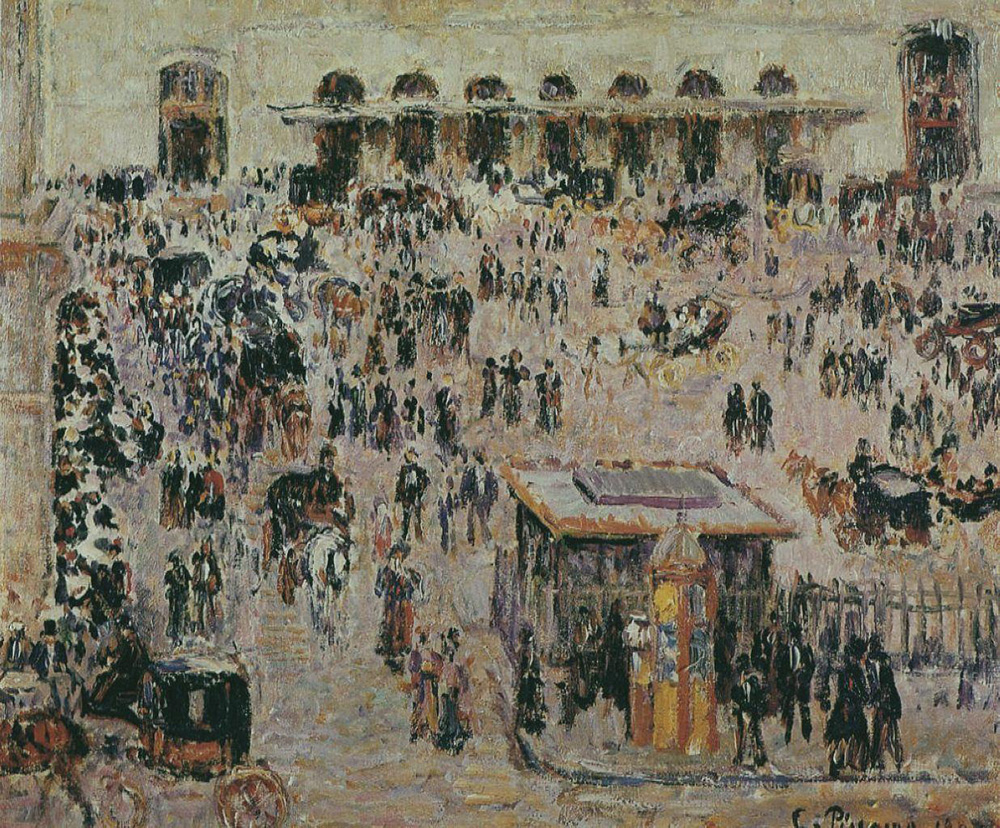 Camille Pissarro Cour du Havre, Gare Saint-Lazare, 1893 oil painting reproduction