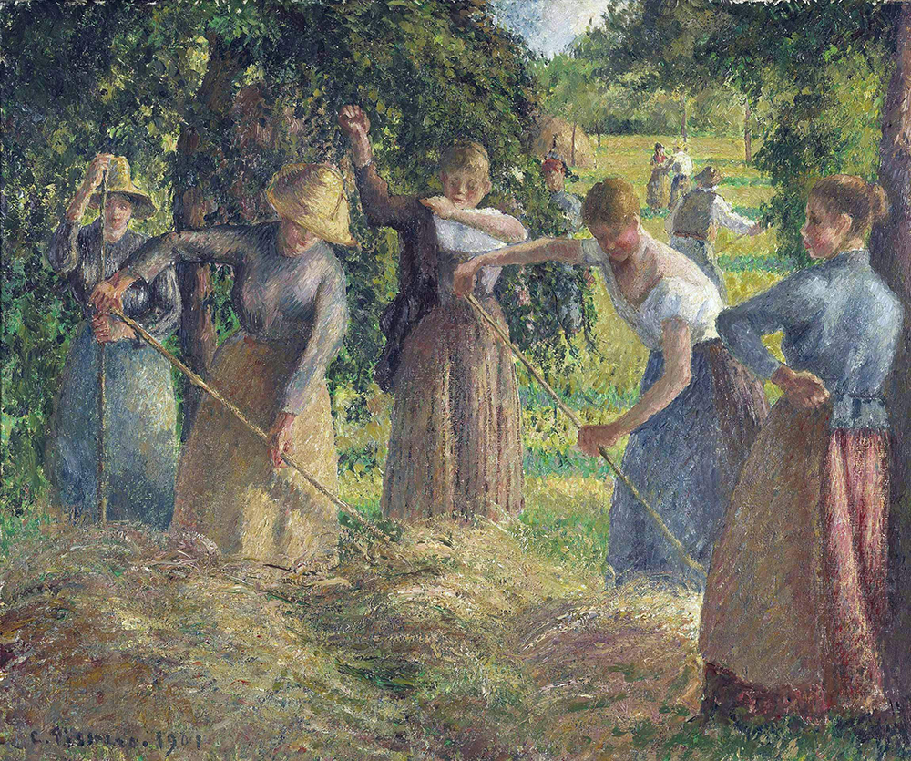 Camille Pissarro Hay Harvest at Eragny, 1901 oil painting reproduction