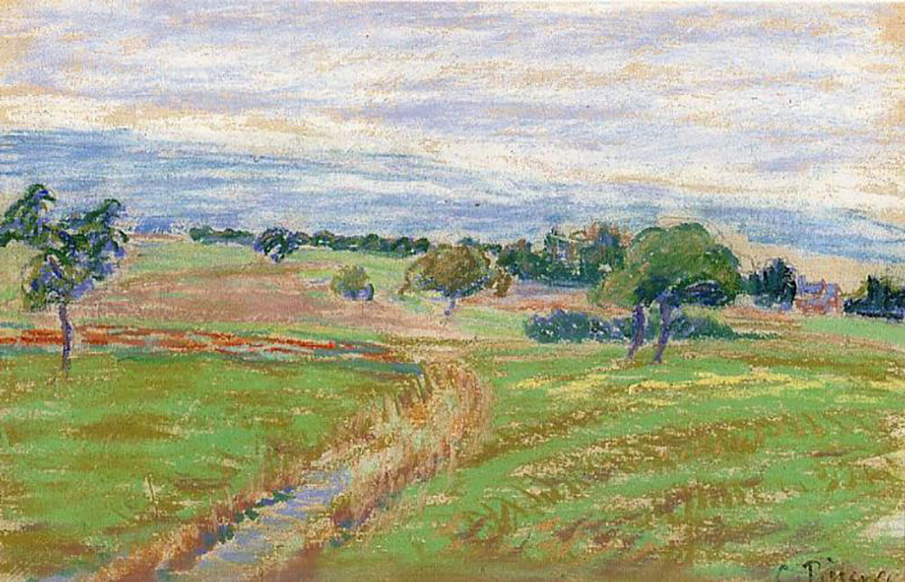 Camille Pissarro The Hills of Thierceville, 1889-90 oil painting reproduction