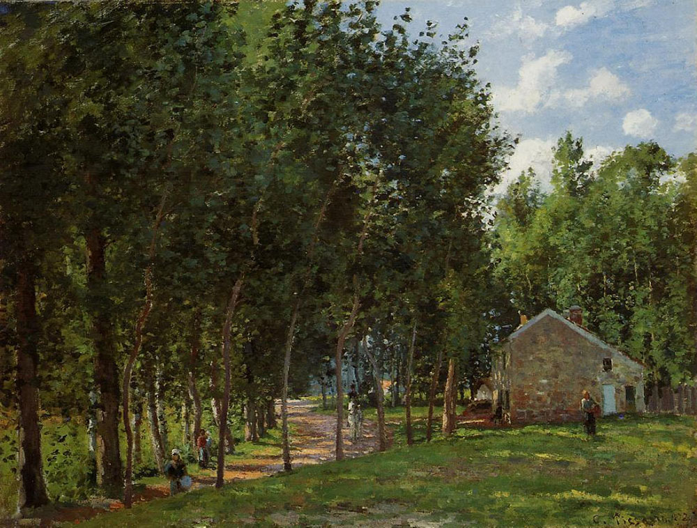 Camille Pissarro The House in the Forest, 1872 oil painting reproduction