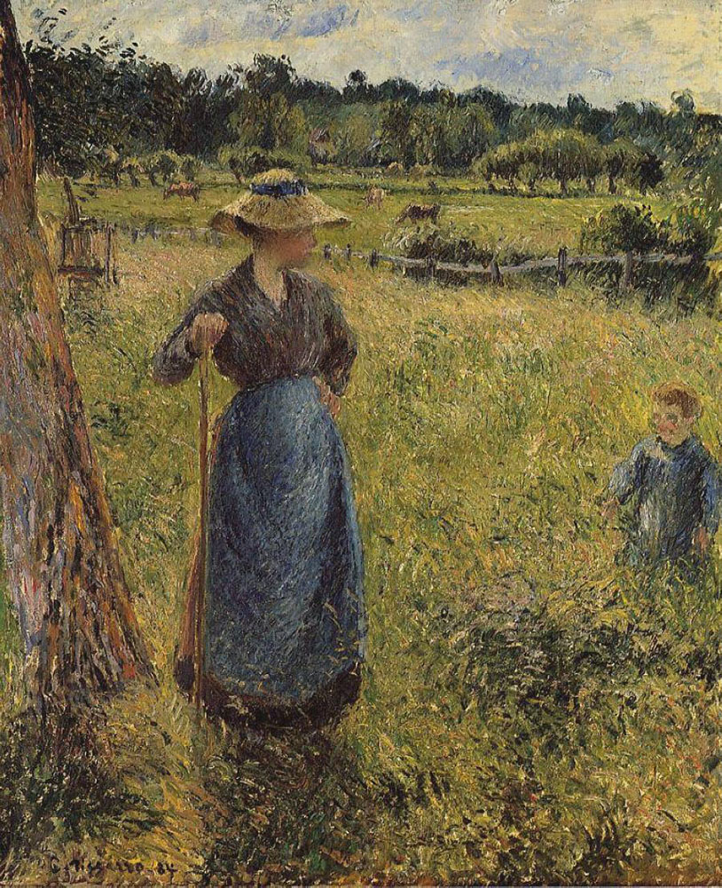 Camille Pissarro The Tedder, 1884 oil painting reproduction