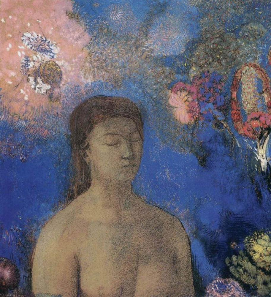 Odilon Redon Closed Eyes, 1895 oil painting reproduction