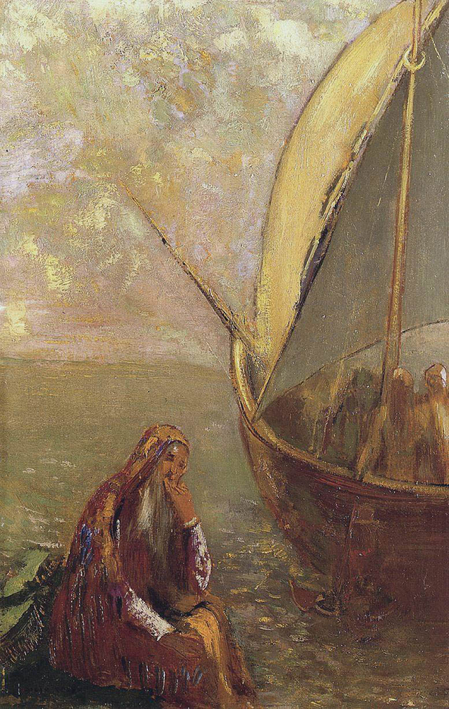 Odilon Redon The Departure, 1906 oil painting reproduction