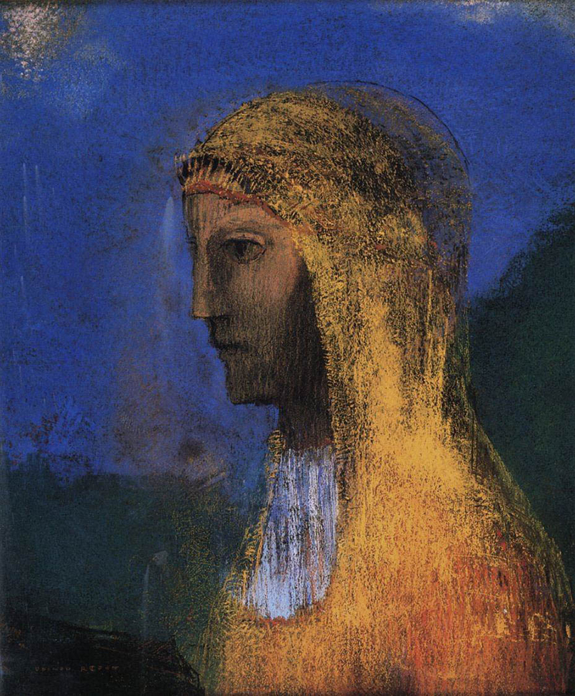 Odilon Redon The Druidess, 1893 oil painting reproduction