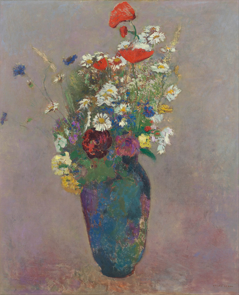 Odilon Redon Vision - Vase of Flowers, 1800 oil painting reproduction