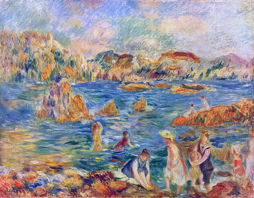 Pierre-Auguste Renoir The Beach at Guernsey, 1882-83 oil painting reproduction