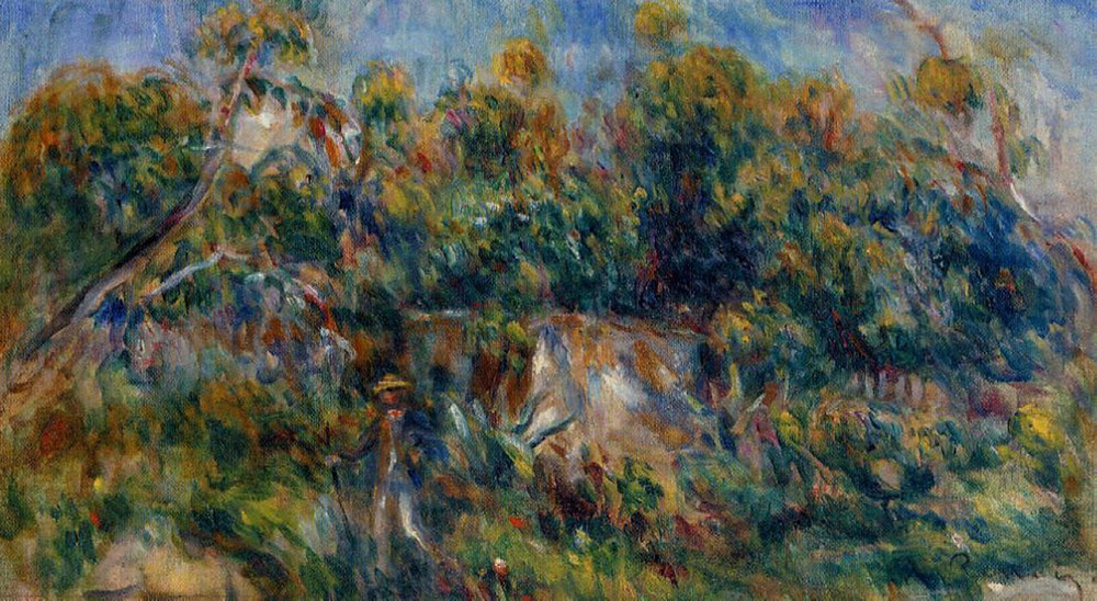 Pierre-Auguste Renoir The Painter Taking a Stroll at Cagnes oil painting reproduction