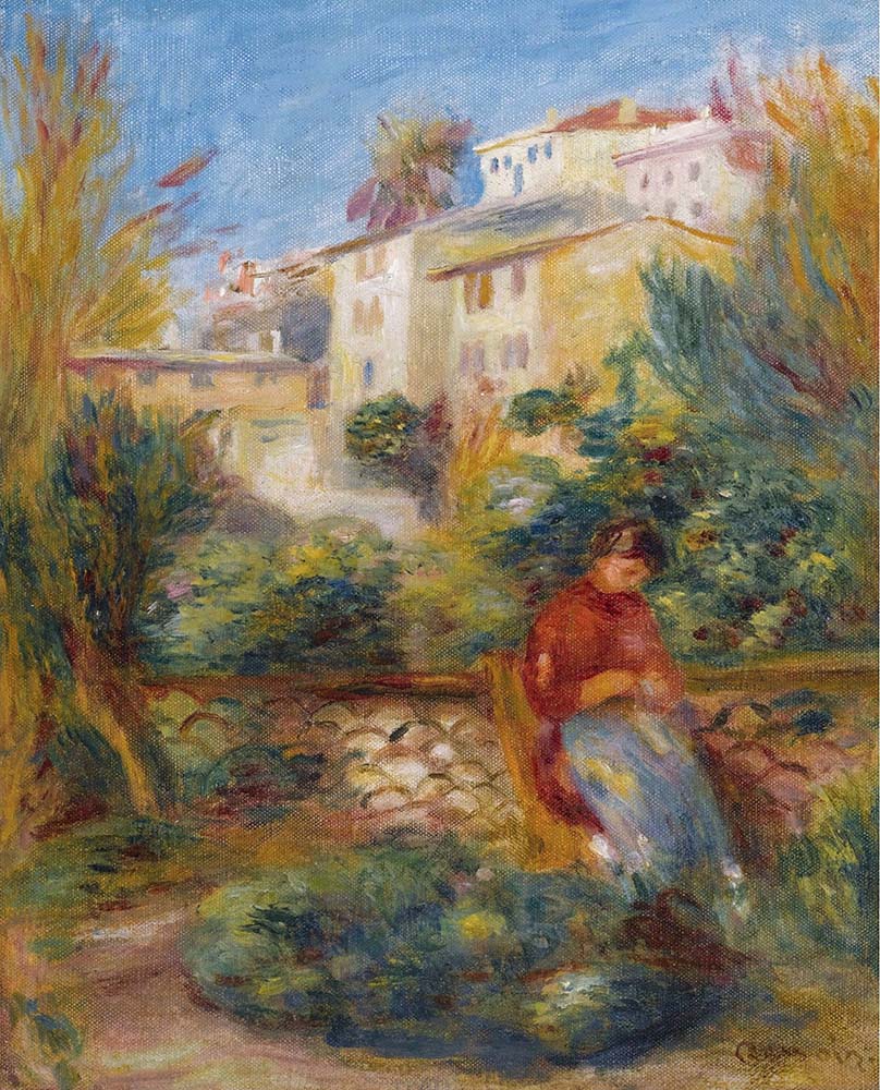 Pierre-Auguste Renoir The Terrace at Cagnes, 1908 oil painting reproduction