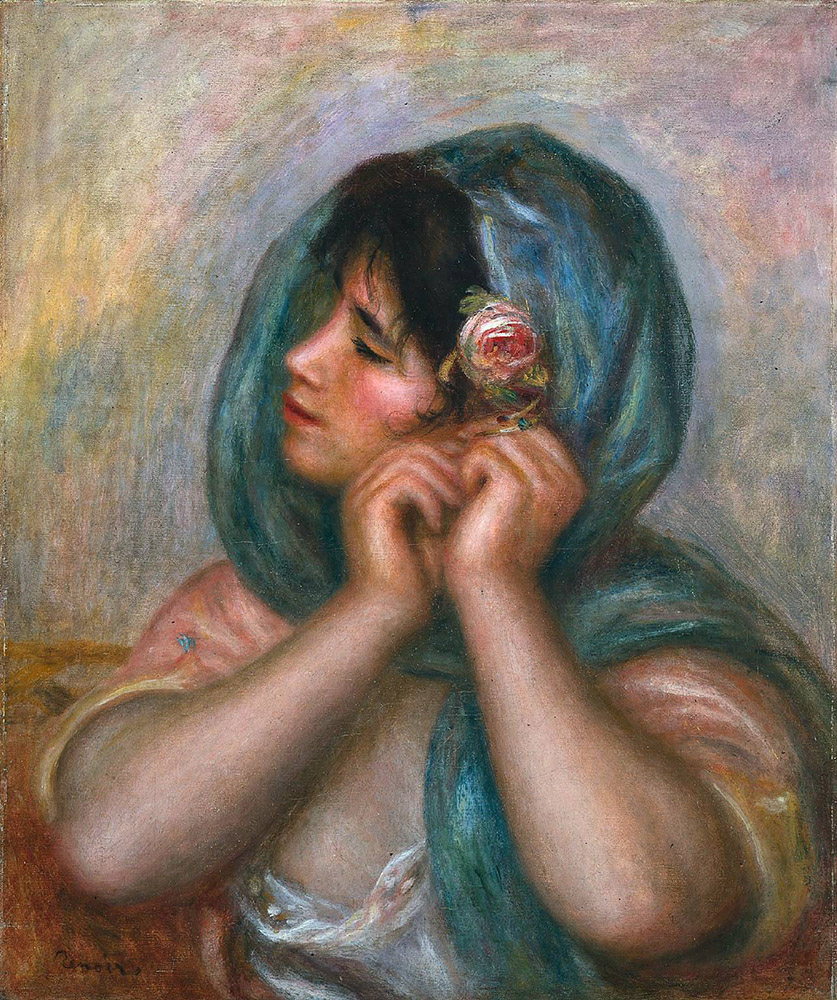 Pierre-Auguste Renoir Young Woman Arranging Her Earring, 1905 oil painting reproduction