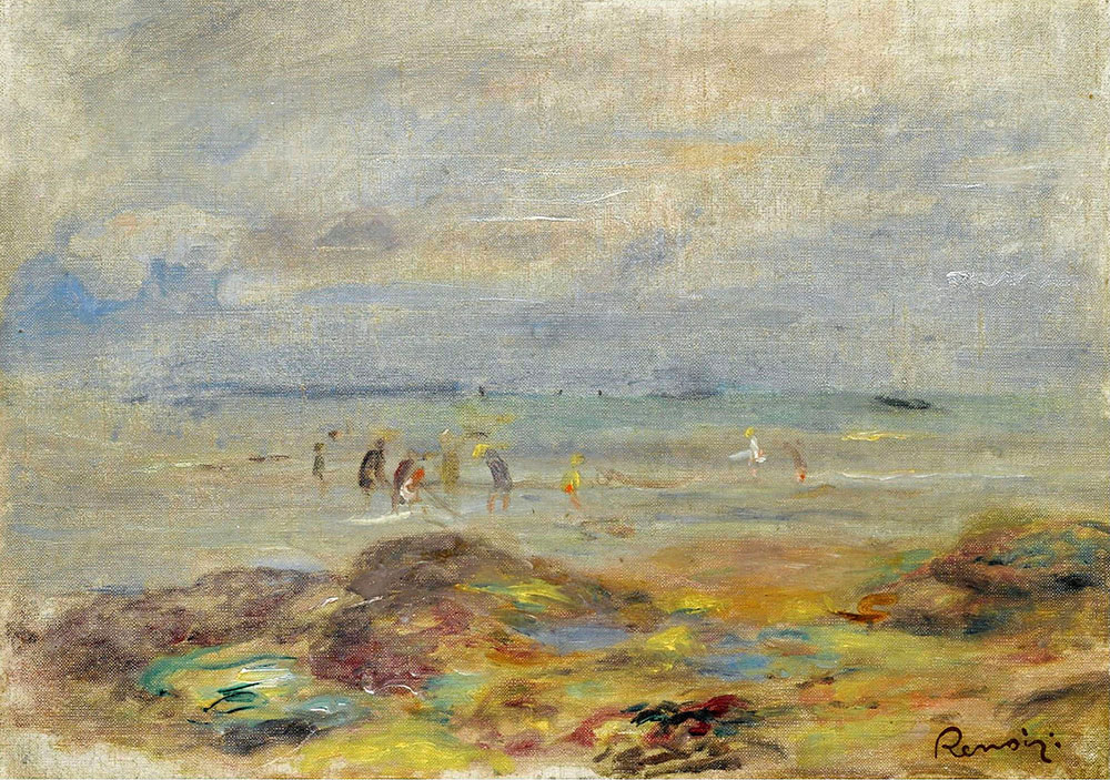 Pierre-Auguste Renoir Catchers of Shrimps near Rocks, 1892 oil painting reproduction