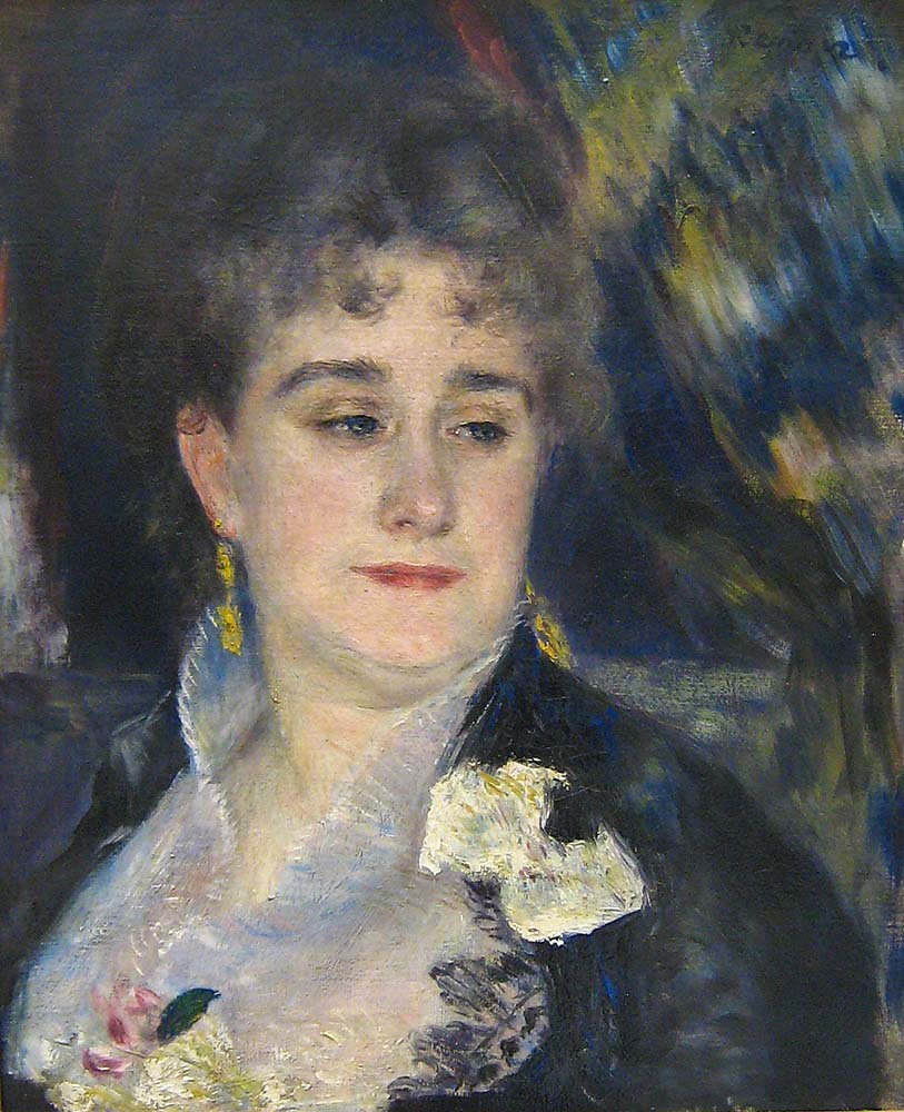 Pierre-Auguste Renoir First Portrait of Madame Georges Charpeitier, 1876-77 oil painting reproduction