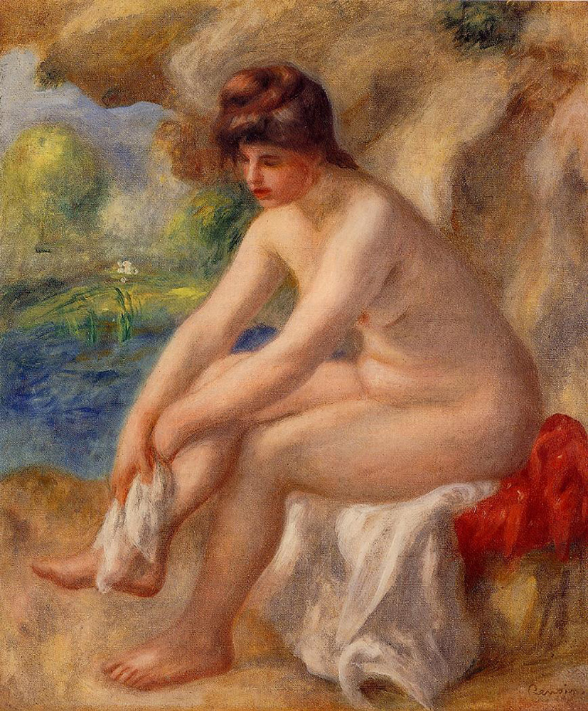 Pierre-Auguste Renoir Leaving the Bath, 1890 oil painting reproduction