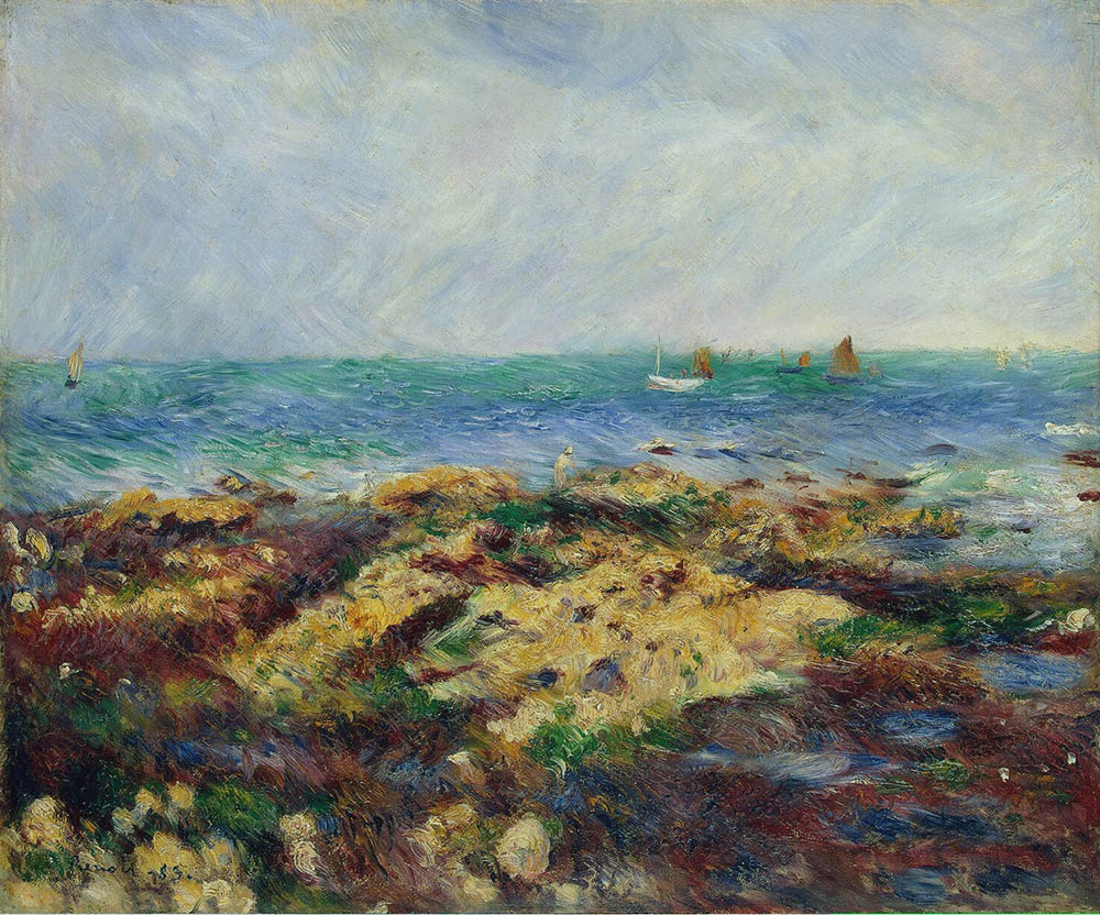 Pierre-Auguste Renoir Low Tide at Yport, 1883 oil painting reproduction